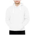 thumbnail image 6 of BOBOGOJP Boys Hoodie Cute Sweatshirt Solid Color Long Sleeve Kids Tops for Boys Girls White for Size 7-8 Years, 6 of 9