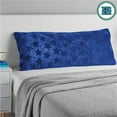 thumbnail image 3 of Your Zone Stadium Blue Embossed Star Plush Body Pillow, 19" x 48", 3 of 10