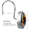 thumbnail image 3 of HemaKayy 12 Pcs Decorative Shower Curtain Hooks - Stainless Steel Rings for Bathroom Decor - Easy Glide & Secure Hold - Perfect Decoration for Bathroom Shower Rods - Animal Bear, 3 of 5