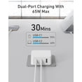 thumbnail image 3 of Cargador Nekmit GaN USB C de 67 W, carga rápida de 3 puertos, 3 of 7