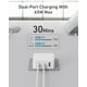 thumbnail image 3 of Cargador Nekmit GaN USB C de 67 W, carga rápida de 3 puertos, 3 of 7
