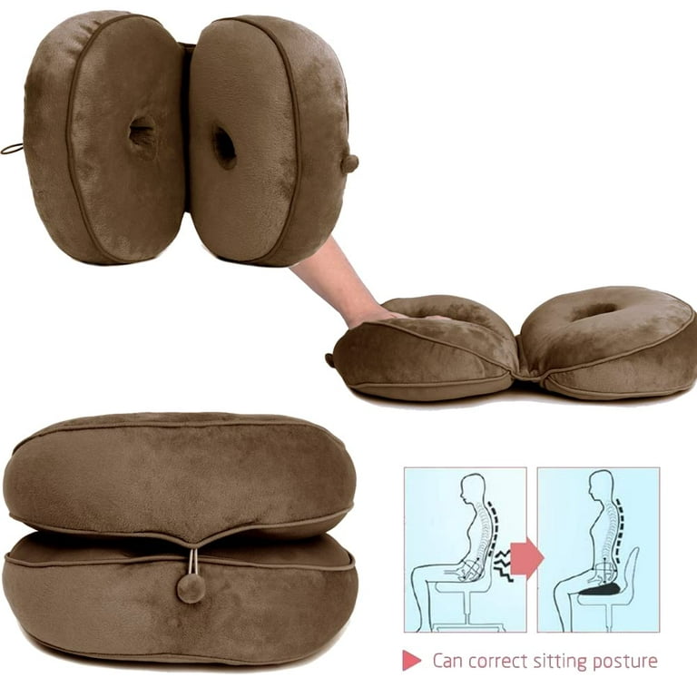 Comfort Cushion Lift Hips Up Seat Cushion, Beautiful Buttocks Latex Cushion  Orthopedic Posture Correction Cushion for Relief Sciatica Tailbone Hip Pain  Fits in Car, Home Office 