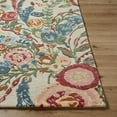 thumbnail image 4 of Hauteloom Tuyet Wool Living Room, Bedroom Area Rug - Traditional, Transitional - Crimson, Coral, Sapphire - 8' x 10', 4 of 7