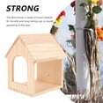 thumbnail image 6 of Parrot Cabin Wooden Bird Feeder and Breeding Box for Small Birds Cockatiel Parakeet Outdoor Bird House Nesting, 6 of 6