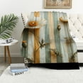 thumbnail image 4 of FCXZI Home Leisure Flannel Blanket Flower Wall Striped Soft Warm 60*80in, 4 of 7