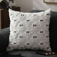 thumbnail image 4 of Xuniizn Halloween Pillows Covers 18x18", White Halloween Pillowcase, Embroidered Ghost Home Decor Pillow Covers for Linen Sofa Bed Throw Cushion Pillows Halloween Decorations, 4 of 6