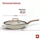 thumbnail image 5 of Ultrachef Sartén con Tapa de Vidrio Templado 100% libre de PFOA Master Stone Blanco 24 cm, 5 of 6