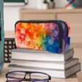 thumbnail image 6 of MUOOUM Pencil Case, Watercolor Colorful Bubbles Large Capacity Pencil Pouch Stationery Pen Bag, 6 of 7