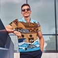 thumbnail image 4 of Balery Animals on Noah's Ark Camisa Polo de Hombre con Estampado, de Manga Corta y Tejido Medio, Camisa Tipo Golf Polo-4X-Large, 4 of 6