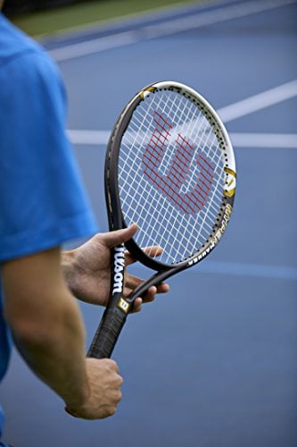 hoe vaak beven reactie Wilson Hyper Hammer 5.3 Strung Adult Recreational Tennis Racket  (Black/White, 4 1/2) - Walmart.com