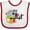 White and Red, variant on Inktastic Future Artist with Paints Boys or Girls Baby Bib
