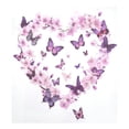 thumbnail image 6 of WOBOGO Purple Butterfly Pink Floral Magnetic Dishwasher Sticker Personalized DIY Beautiful and Practical Home Kitchen Decorations23×16in., 6 of 6