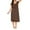 01 Coffee, variant on Fewfanhot Gowns for Women Sleepwear Plus Size Women's Lace Trim Nightgown, Long Sleeveless Sleep Dress with V-Neck Bow, Cozy Casual Loungewear