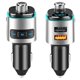 thumbnail image 3 of Bluetooth FM Transmitter for Car, 7 Colors LED Backlit Bluetooth Car Adapter with QC3.0 Charging Handsfree Car Kit, 3 of 5