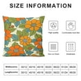 thumbnail image 2 of 2PCS Nostalgic Vintage Floral Throw Pillow Cover, 18 X 18 Inch Holiday Party Cushion Case Decoration for Sofa Couch, 2 of 7