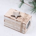 thumbnail image 3 of Gymnture Christmas Wooden Tealight Candle Holder Vintage Table Centrepiece, 3 of 10