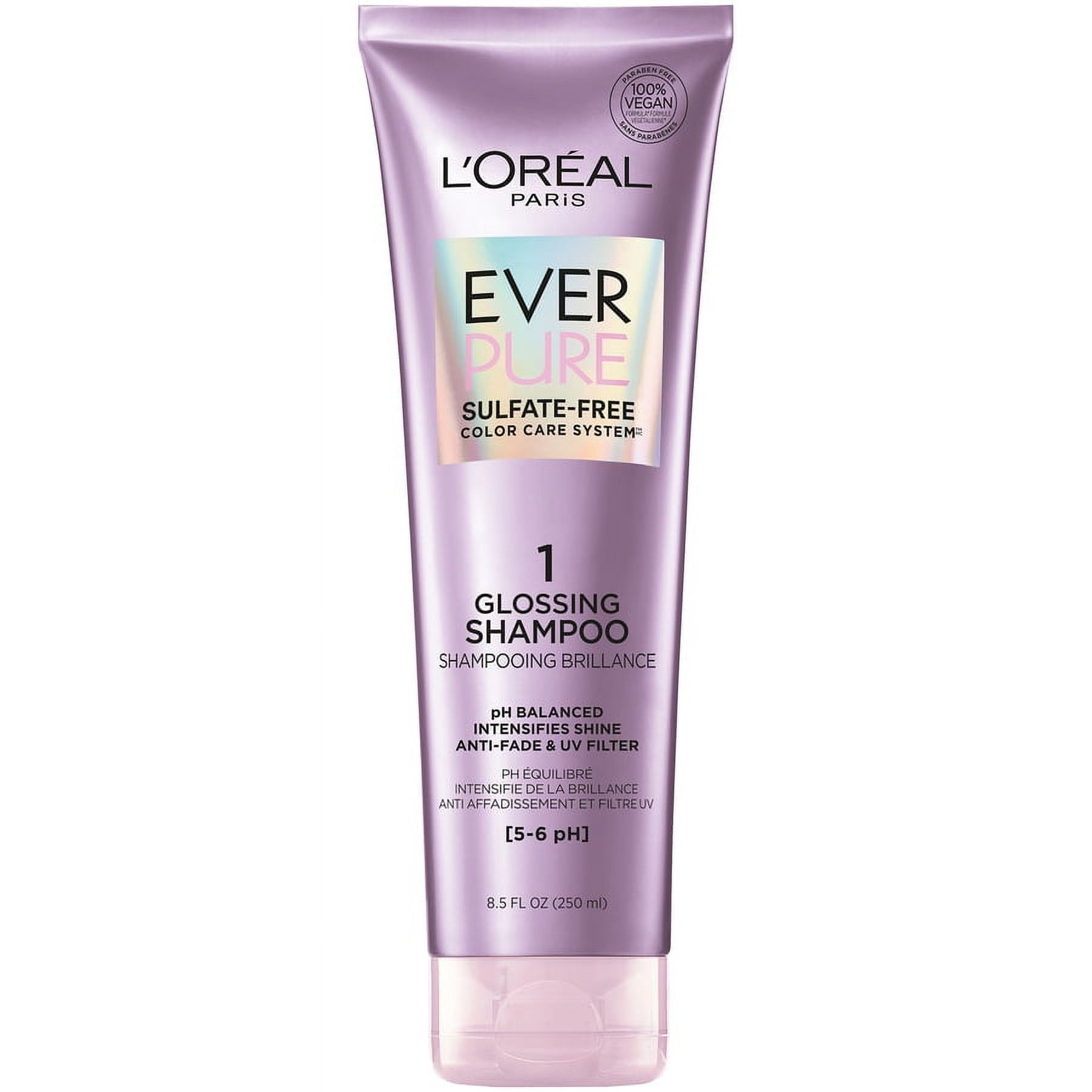 L'Oreal Paris Ever Pure Sulfate Free Glossing Shampoo, pH Balanced, 8.5 fl oz