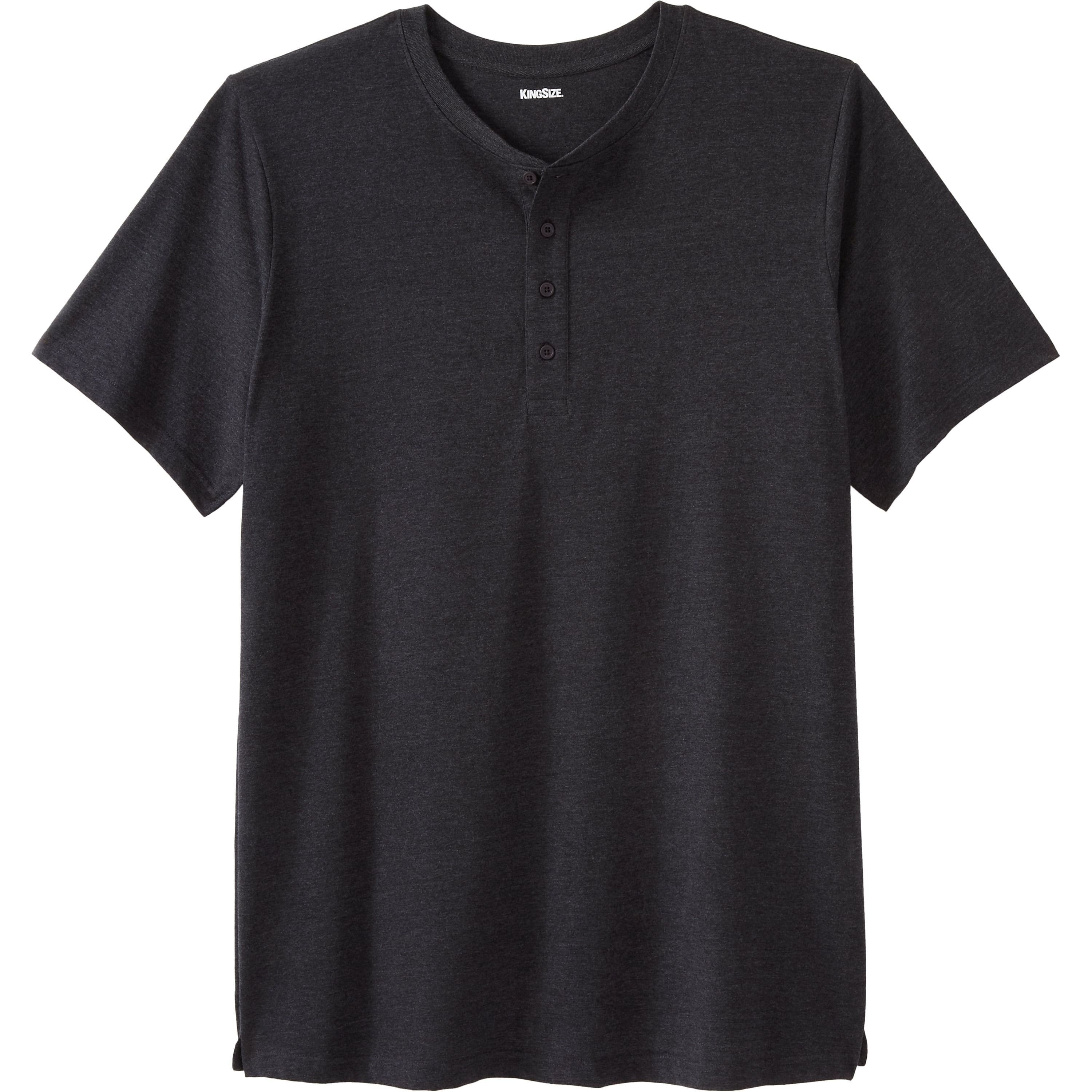 Kingsize Kingsize Men's Big & Tall Lightweight Henley Longer Length T
