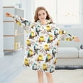 thumbnail image 5 of joogoo Wearable Blanket Hoodie for Cute Parrot Birds Flannel Sherpa Pocket 3-14 YR S, 5 of 7
