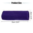 thumbnail image 2 of Unique Bargains 1 Pair Sweat Absorbing Wrist Sweatbands Athletic Cotton Yarn Latex Purple 8x15cm, 2 of 6