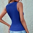 thumbnail image 6 of Hauaitttt Womens High Neck Tank Top 2025 Summer Casual Ribbed Knit Slim Fitted Basic Textured Sleeveless Shirts Base Fitted T Shirt Loose Top Women Long Compression Shirt 1xl Tops for Women Camisole, 6 of 6