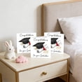 thumbnail image 4 of 10 Pack 2026 Graduation Cards with Envelopes, Blank Inside for Handwritten Message, Watercolor Graduation Cap Design, 5x5 Inch Square Greeting Card for High School College Graduate, 4 of 6