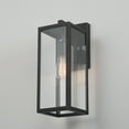 thumbnail image 6 of Globe Electric Bowery 1-Light Brushed Dark Bronze Outdoor Indoor Wall Sconce with Clear Glass Shade, 44837, 6 of 13