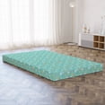 thumbnail image 3 of Floral Foldable Mattress, Botanical Design Elements, 78.7" x 47.2", Turquoise Peach, by Ambesonne, 3 of 4