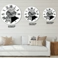 thumbnail image 4 of Designart 'Tropical Palm Leaf With Abstract Geometry Shapes I' Modern Wall Clock, 4 of 5