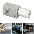 thumbnail image 2 of Motorreductor de CC de un solo eje de 12 mm, autoblocante, reversible, reducción de velocidad de CC de 12 V, motorreductor helicoidal de 30 RPM, 2 of 12