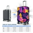 thumbnail image 4 of Rateoe Purple Flower Printed Luggage Cover, Suitcase Protector Fits 18-32 Inch Luggage-Small, 4 of 7