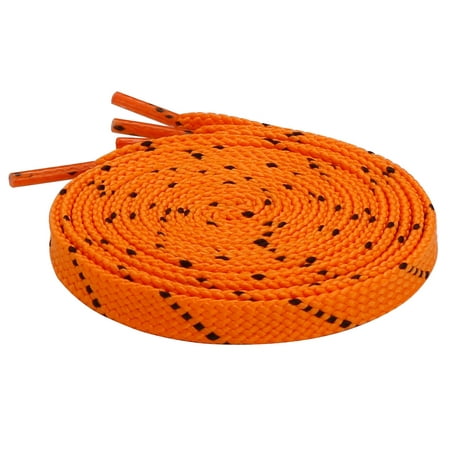 

Santimon 5 Pairs Fashion Flat Replacement Shoelace for Sneakers/ High Tops/ Sport Shoes 47 Orange Black