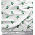 thumbnail image 1 of Soimoi Modal Satin Fabric Leaves & Floral Block Decor Fabric Printed Yard 42 Inch Wide, 1 of 3
