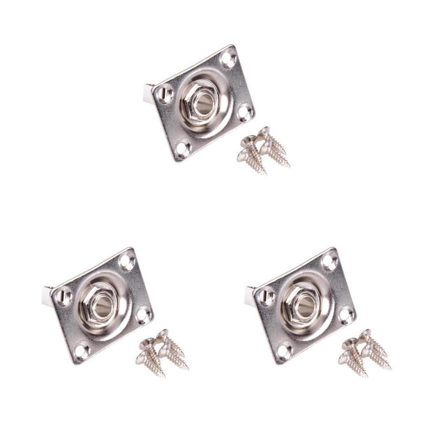 Greeniant Panel de toma de Audio para guitarra eléctrica Gibson TL, 1/4 , 6,35mm, montaje de conector de Audio cuadrado Type1 NO1 Greeniant CBP097346