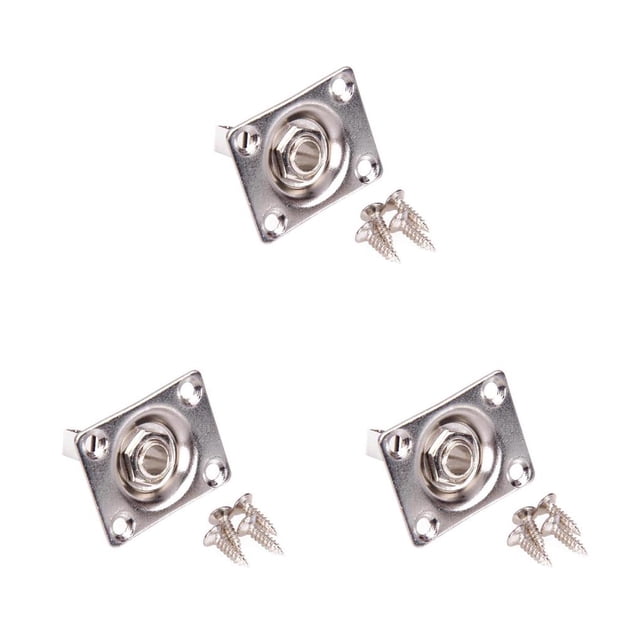Greeniant Panel de toma de Audio para guitarra eléctrica Gibson TL, 1/4 , 6,35mm, montaje de conector de Audio cuadrado Type1 NO1 Greeniant CBP097346