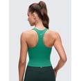 thumbnail image 2 of CRZ YOGA Butterluxe Racerback Wireless Padded Yoga Longline Sports Bra for Women V Neck Crop Tank Tops, 2 of 5