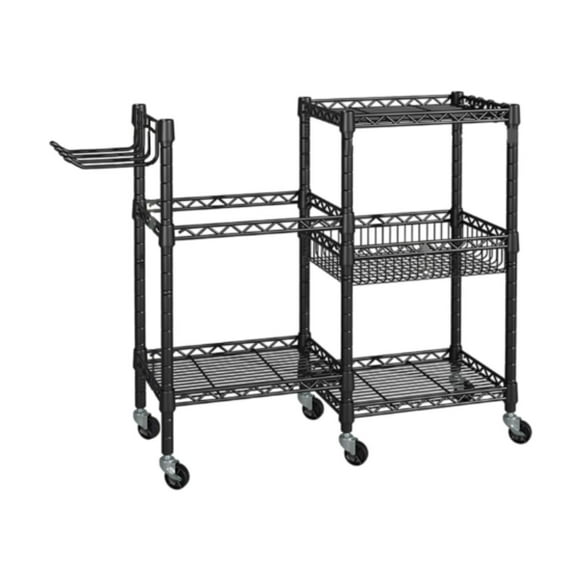 jinwen Mat Storage Rack Home Gym Storage Metal Weight Stand Multifunctional Accessories Foam Roller with Wheels Mat Holder