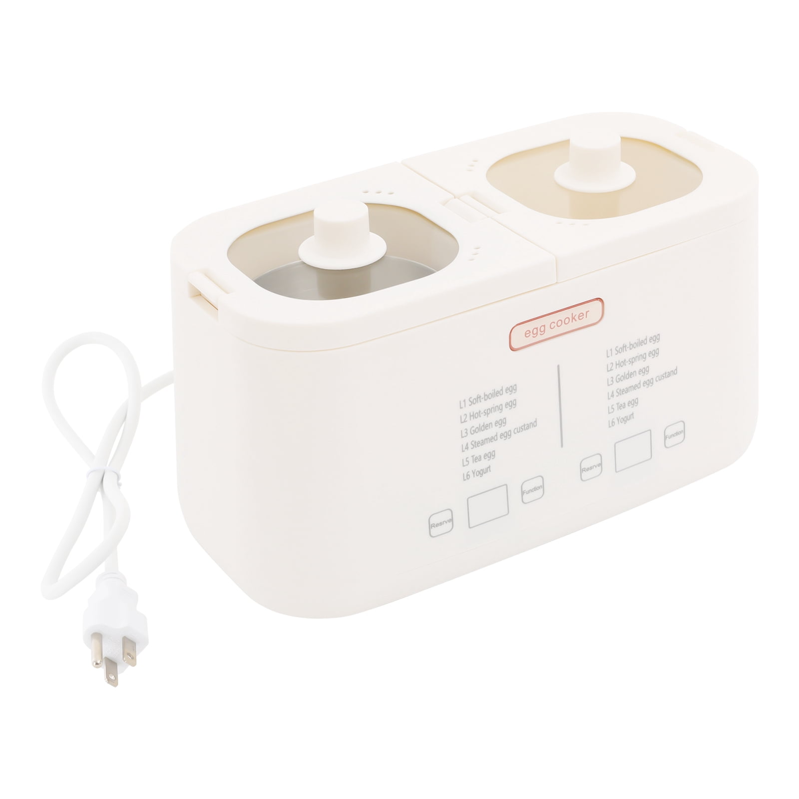 White Egg Cooker Rapid Egg Cooker Egg Boiler with Auto Shut Off Feature for Office Workers, Students