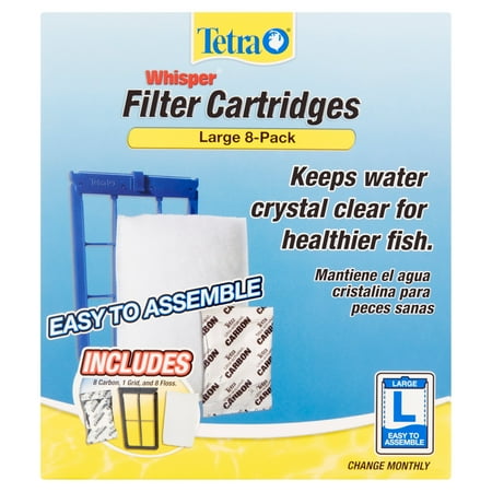 Tetra Whisper Replacement Carbon Filter Cartridges Large, 8ct