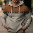 thumbnail image 3 of Sudadera con capucha a rayas vintage para hombre, con estampado 3D, moda urbana, sencilla, de manga larga, sudadera informal de gran tamaño para exteriores, 3 of 5