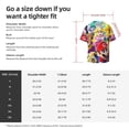 thumbnail image 5 of Lsque Mario print Men's Cuban Collar Short Sleeve Shirt Summer Beachwear Casual Button Down Fashionable Vacation Leisure Shirt-Large, 5 of 7