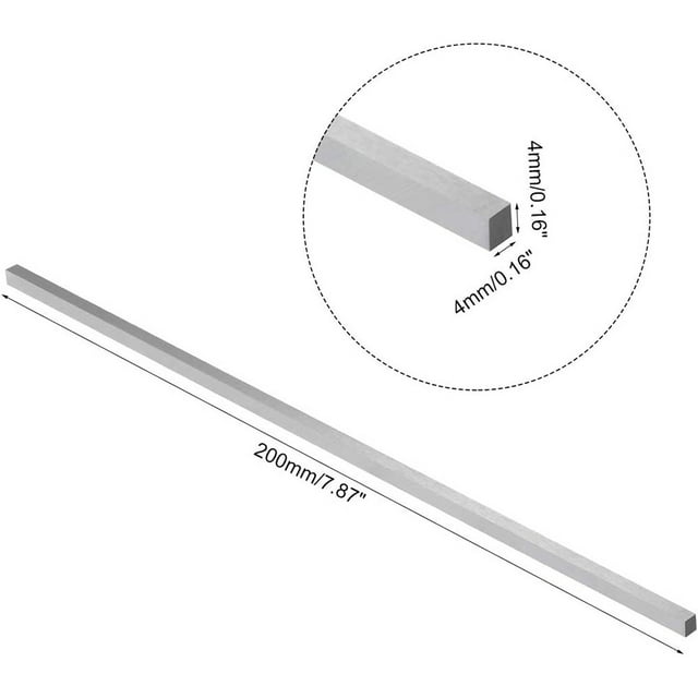 White Steel Bar Cnc Lathe Tools Hss Square Steel Bar 200Mm For Milling Turning