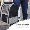 thumbnail image 4 of WRITWAA Large Capacity Dark Grey Cat Shoulder Bag for Convenient Pet Outgoing Use, 4 of 8