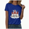 thumbnail image 4 of Towmus Christmas Shirts Women Casual Graphic Tee Tops Crew Neck Xmas Holiday T-Shirt, 4 of 7