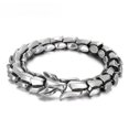 thumbnail image 1 of Pulsera de hueso de serpiente de acero inoxidable para hombre, brazalete ajustable de Hip Hop, joyería de Hip Hop, regalo de aniversario de fiesta, 1 of 4