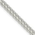 thumbnail image 7 of 925 Sterling Silver 3mm Square Spiga Chain 18 Inch, 7 of 7