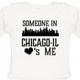 thumbnail image 4 of Inktastic Chicago Illinois Someone Loves Me Skyline Boys or Girls Long Sleeve Baby Bodysuit, 4 of 5