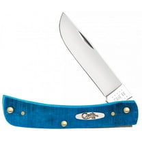 Case Sod Buster Jr Pocket Knife 2.8" Skinner Surgical Steel Mirror Polished Blade Bone Handle Aqua