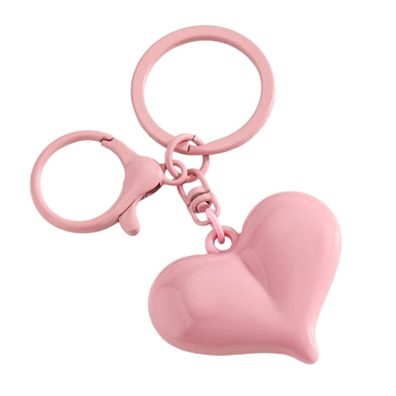 YIEMEEN Acrylic Heart Keychain Vibranting Candy Color Sturdy Designs For Everyday Use