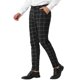 thumbnail image 4 of Pantalones de vestir de cuadros ajustados para hombre Inspire Chic con bolsillos 40 negros, 4 of 7